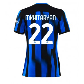 Inter Milan Henrikh Mkhitaryan #22 Dámské Domácí Dres 2023-24 Krátký Rukáv
